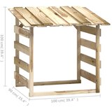 Pergole s krovom 3 kom 100 x 90 x 100 cm impregnirana borovina | shoptok.hr
