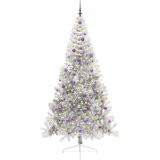  Umjetno predsvijetljeno božićno drvce Srebrno 240 cm PET | shoptok.hr