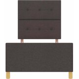  Krevetna konstrukcija Tamno smeđa 100 x 200 cm tkanina | shoptok.hr