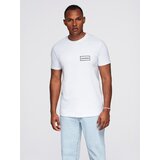 Ombre Men's REGULAR cut printed knit shirt - white | Shoptok.si
