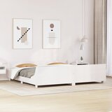 Furnova Posteljni okvir brez vzmetnice bel 180x200 cm trdna borovina, (21934142) Cene