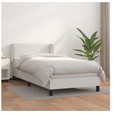  S oprugama i madracem bijeli 100x200 cm od umjetne kože | shoptok.hr