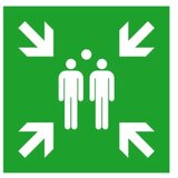 SafetyMarking signal rute za izbjegavanje aluminij Mjesto prikupljanja 15.A2015 (Š x V) 600 mm x 600 mm ISO 7010 1 St. | Eponuda.ba