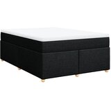 Krevet s oprugama i madracem crni 140x200 cm od tkanine | Eponuda.com