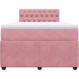 Box spring krevet s madracem ružičasti 120 x 200 cm baršunasti | shoptok.hr