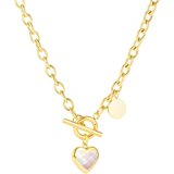 Moment ženska ogrlica GX1795M zlatna Cene