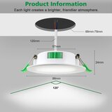 FYNOKST 20x 88 mm LED vgradni reflektor 7 W IP44 | Shoptok.si