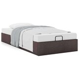 vidaXL Otomanski posteljni okvir brez vzmetnice rjav 90x200 cm blago | Shoptok.si