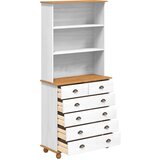  Kavez ASKIM Bijelo 91 x 40 x 200,5 cm Čvrsto borovo drvo | shoptok.hr