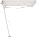  Prostostoječa ročno zložljiva tenda 400x350 cm krem, (20728748) | Shoptok.si