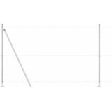 Heksagonalna ograda s betonskom osnovom 10 x 1,5 m Srebrna | shoptok.hr