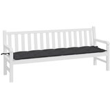  Jastuk za vrtnu klupu crni 200 x 50 x 7 cm od tkanine Oxford | Eponuda.ba