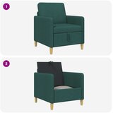 SOFA s pohranom Tamnozelena 72 x 78 x 87 cm Poliester | shoptok.hr