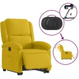  Električni naslonjač na podizanje žuti baršunasti | shoptok.hr