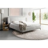 MID.YOU OBLAZINJENA POSTELJA 180 cm x 200 cm , les, umetna masa, tekstil, leseni material bež | Shoptok.si