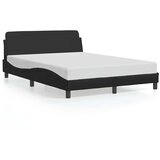  Okvir za krevet Dover Crni 135x190 cm Implicitna koža | Shoptok.si