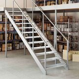  Rešetkasta stepenica 90 x 24 x 7 cm od pocinčanog čelika | shoptok.hr