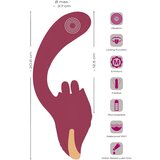 Javida jezični vibrator 2v1 (bordó) | Shoptok.si
