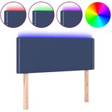 vidaXL LED posteljno vzglavje modro 80x5x78/88 cm blago, (20932091) Cene