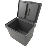 Elletipi Siva plastična kanta za smeće 3x12 l za odvojeni otpad/ugradbena Metropolis Flip-up – | shoptok.hr