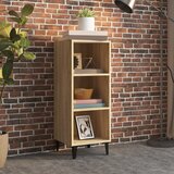 vidaXL Komoda sonoma hrast 34,5x32,5x90 cm konstruiran les | Shoptok.si