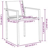  Vrtne stolice 2 pcs Crna i antracit 53 5 x 59 x 77 cm | shoptok.hr