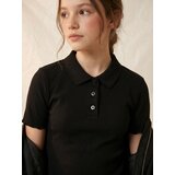 Sinsay Pamučna polo majica s ukrasnim volanima | shoptok.hr