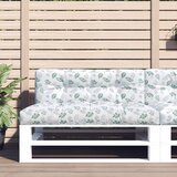  Jastuk za palete s uzorkom lišća 120 x 40 x 12 cm od tkanine | shoptok.hr