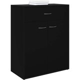  Komoda crna 60 x 30 x 75 cm od konstruiranog drva | shoptok.hr