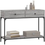  Konzolni stol siva boja hrasta 100x34,5x75 cm konstruirano drvo | Shoptok.si
