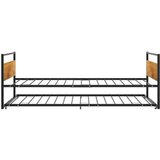 vidaXL Okvir za krevet na razvlačenje crni metalni 90 x 200 cm | shoptok.hr