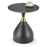  Konferencijski stočić VERO, prečnika 50 cm, crni/zlatni u