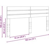  Uzglavlje Staro drvo Konstruirano drvo | shoptok.hr