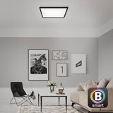 BRILONER 7060-015 - LED prigušiva panel SLIM 22W/230V 42x42 cm crna Wi-Fi Tuya + daljinski upravljač | Eponuda.com
