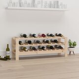  Stalak za vino 109,5x30x42 cm od masivne borovine | shoptok.hr