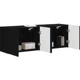 TV zidni ormar 2 pcs Crna 59 5 x 31 x 40 cm Konstruirano drvo | shoptok.hr