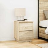  Noćni ormarić s LED svjetlima boja hrasta sonome 38x34x50 cm | Eponuda.com