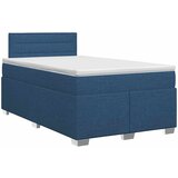  Boxspring krevet s madracem Plava 120 x 190 cm Tkanina | shoptok.hr
