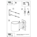  Stenska svetilka ORBIS 1 zlata, (21643910) | Shoptok.si