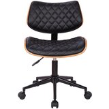 Premium Living pisarniški stol jeff, črna, rjava | Shoptok.si