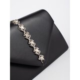 Shelvt Black clutch bag with decorative crystals | Shoptok.si