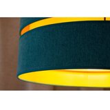  Duolla - Luster na sajli DUO 1xE27/15W/230V prečnik 40 cm tirkizna/zlatna | Eponuda.com