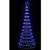 vidaXL LED božično drevesce Modra 138.5 x 138.5 x 399 cm Kovina | Shoptok.si