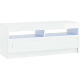  5-dijelni LED TV ormarić Bijela visokog sjaja Konstruirano drvo - Bijela visokog sjaja 100 cm | shoptok.hr