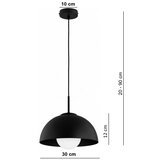 Brilagi Luster na sajli COSMO 1xE27/60W/230V Ø 30 cm crna | Eponuda.com