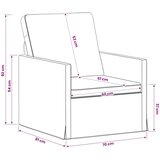  Fotelja Plava 70 x 81 x 82 cm Baršun | shoptok.hr