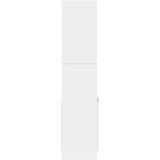  Visoka komoda bijela 92 x 33 x 140 cm od konstruiranog drva | shoptok.hr