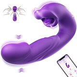 SuperLove 4in1 Thrusting, Vibrating, Licking & Sucking Ultimate Toy Purple Cene