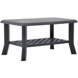vidaXL Klubska mizica antracitna 90x60x46 cm plastika, (20625272) Cene