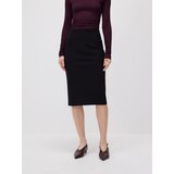 Reserved Midi suknja s prorezom - crno | shoptok.hr